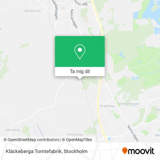 Kläckeberga Tomtefabrik karta