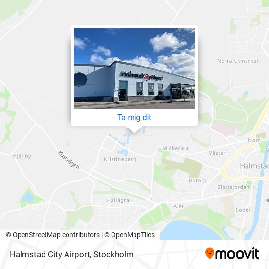 Halmstad City Airport karta