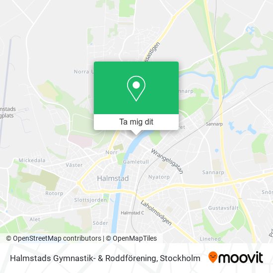 Halmstads Gymnastik- & Roddförening karta