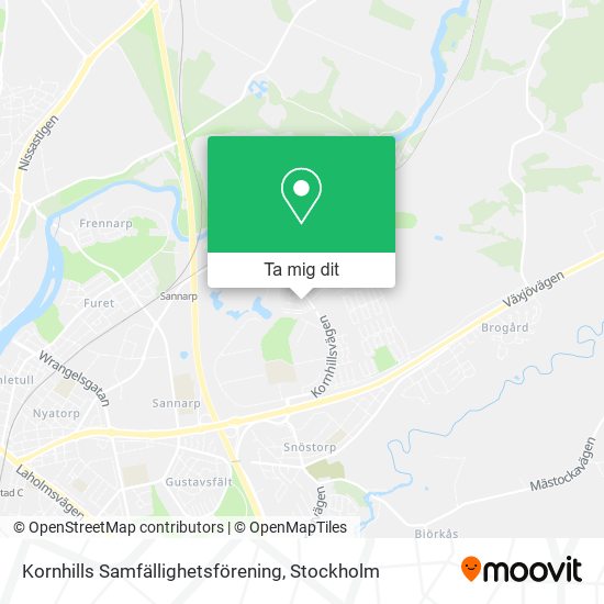 Kornhills Samfällighetsförening karta