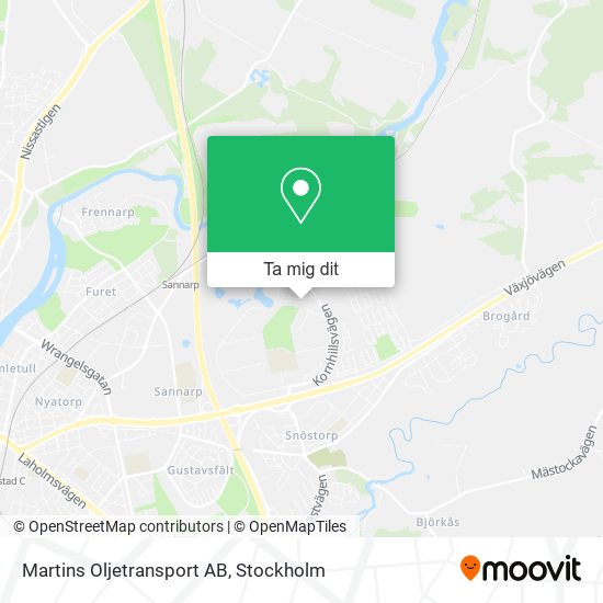 Martins Oljetransport AB karta