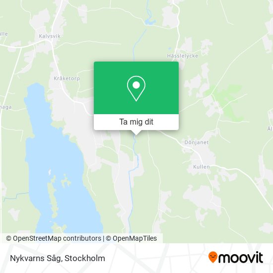 Nykvarns Såg karta