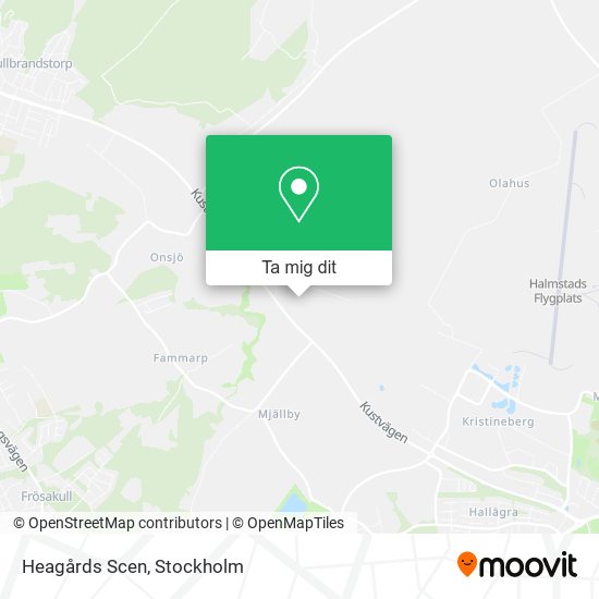 Heagårds Scen karta