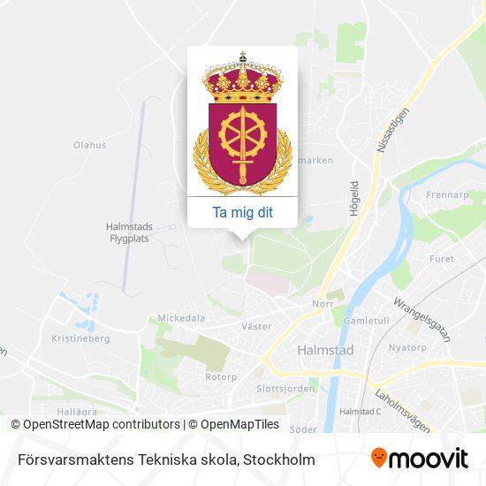 Försvarsmaktens Tekniska skola karta