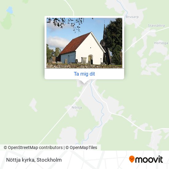 Nöttja kyrka karta