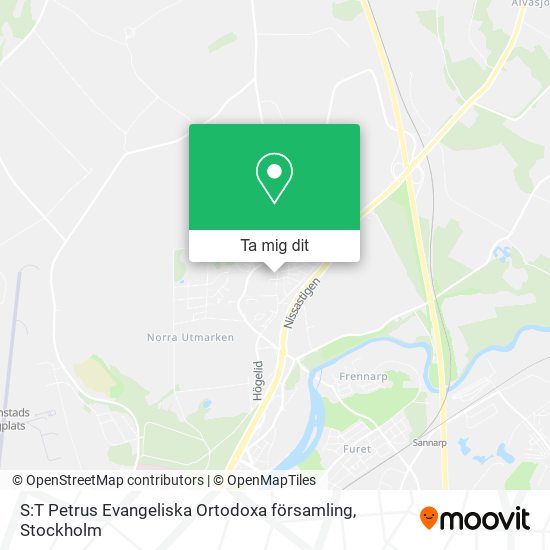 S:T Petrus Evangeliska Ortodoxa församling karta