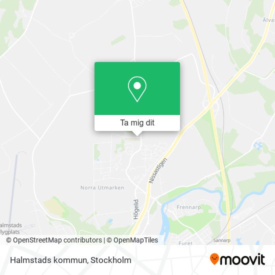 Halmstads kommun karta