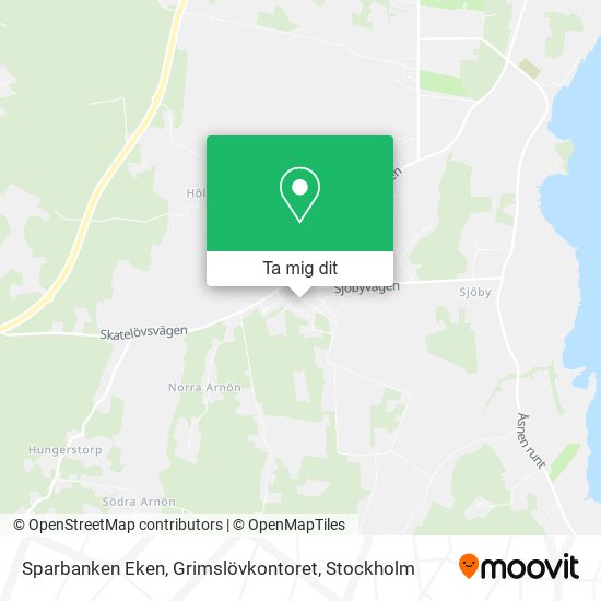 Sparbanken Eken, Grimslövkontoret karta