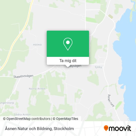 Åsnen Natur och Bildning karta