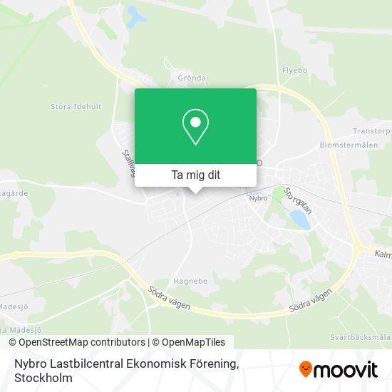 Nybro Lastbilcentral Ekonomisk Förening karta