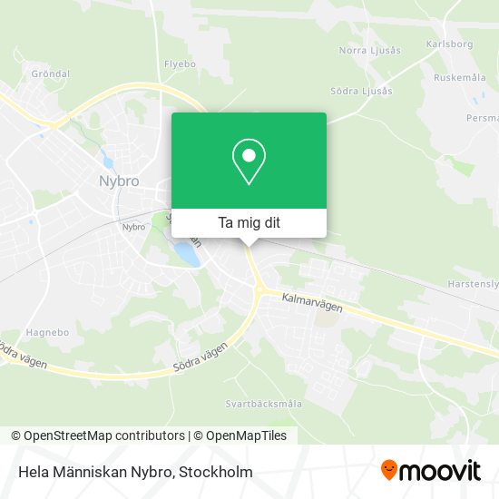 Hela Människan Nybro karta