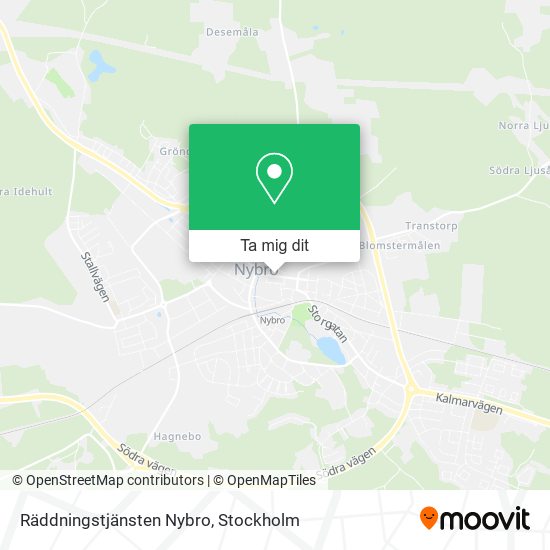 Räddningstjänsten Nybro karta