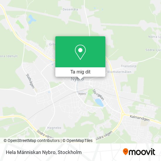 Hela Människan Nybro karta