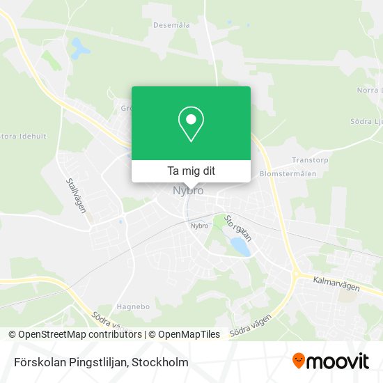 Förskolan Pingstliljan karta