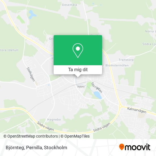 Björnteg, Pernilla karta