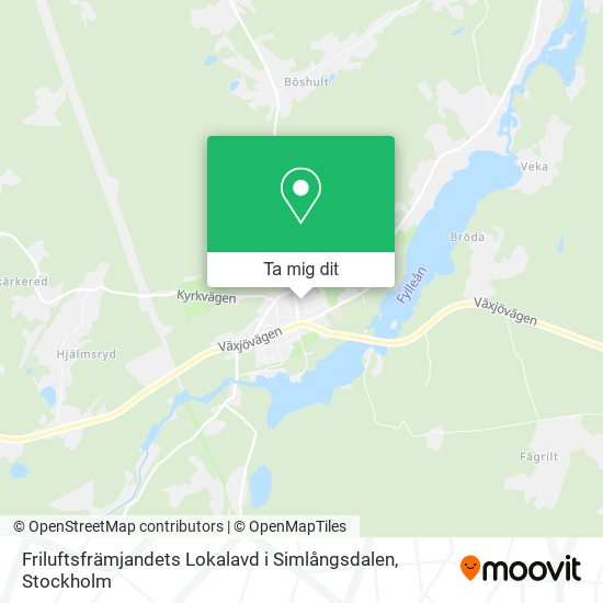 Friluftsfrämjandets Lokalavd i Simlångsdalen karta