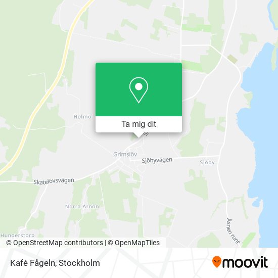 Kafé Fågeln karta