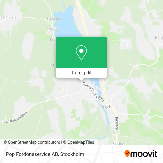 Pop Fordonsservice AB karta