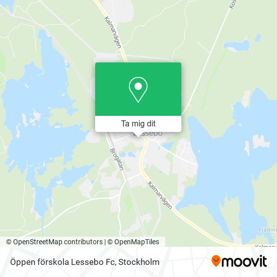 Öppen förskola Lessebo Fc karta