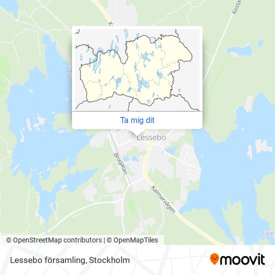 Lessebo församling karta