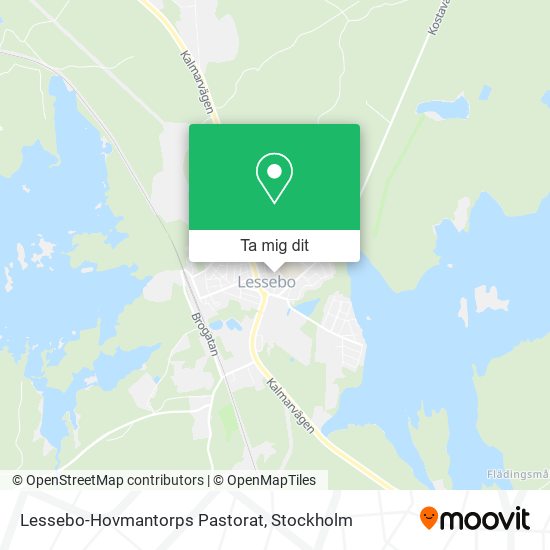Lessebo-Hovmantorps Pastorat karta