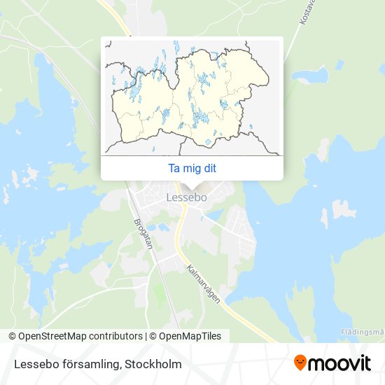 Lessebo församling karta