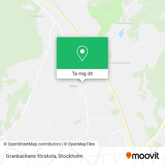 Granbackens förskola karta