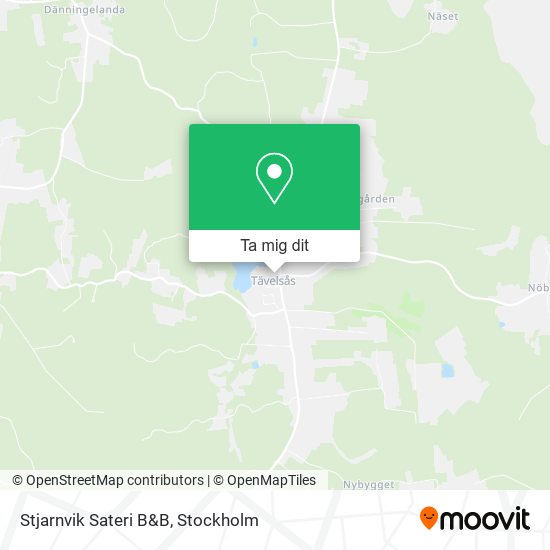 Stjarnvik Sateri B&B karta