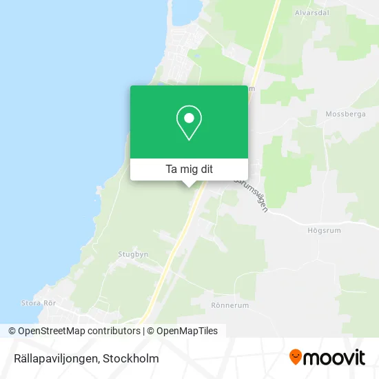 Rällapaviljongen karta