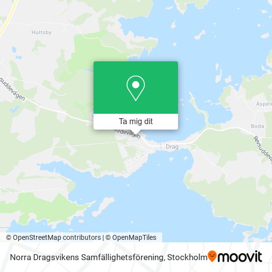 Norra Dragsvikens Samfällighetsförening karta