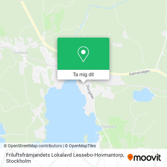 Friluftsfrämjandets Lokalavd Lessebo-Hovmantorp karta