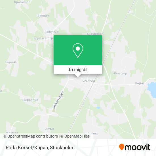Röda Korset/Kupan karta
