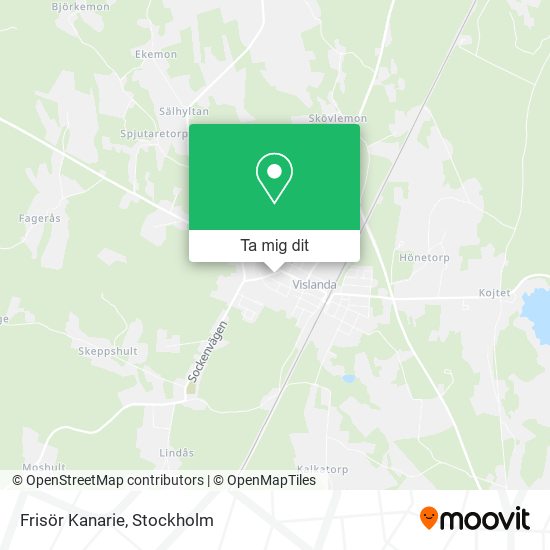 Frisör Kanarie karta