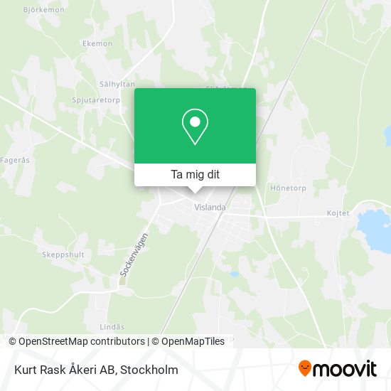 Kurt Rask Åkeri AB karta
