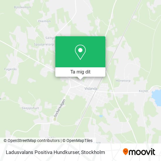 Ladusvalans Positiva Hundkurser karta
