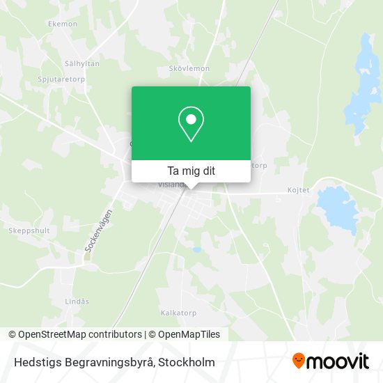 Hedstigs Begravningsbyrå karta