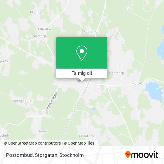 Postombud, Storgatan karta