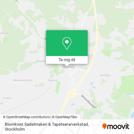 Blomkvist Sadelmakeri & Tapetserarverkstad karta