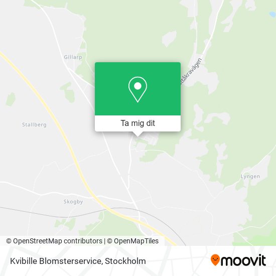 Kvibille Blomsterservice karta
