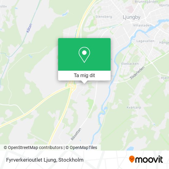 Fyrverkerioutlet Ljung karta