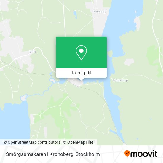 Smörgåsmakaren i Kronoberg karta