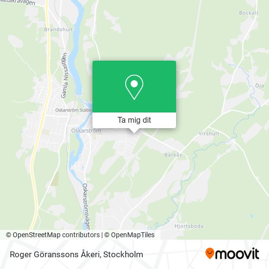 Roger Göranssons Åkeri karta