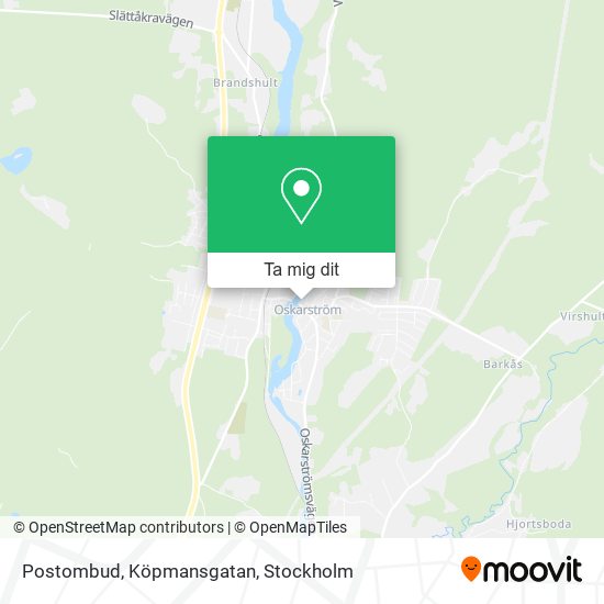 Postombud, Köpmansgatan karta