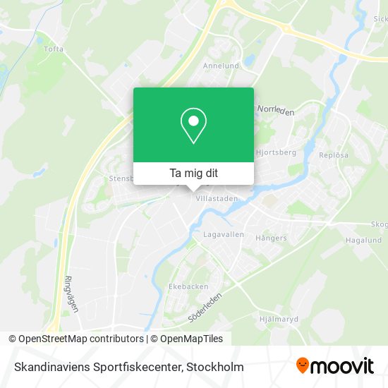 Skandinaviens Sportfiskecenter karta