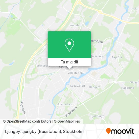 Ljungby, Ljungby (Busstation) karta