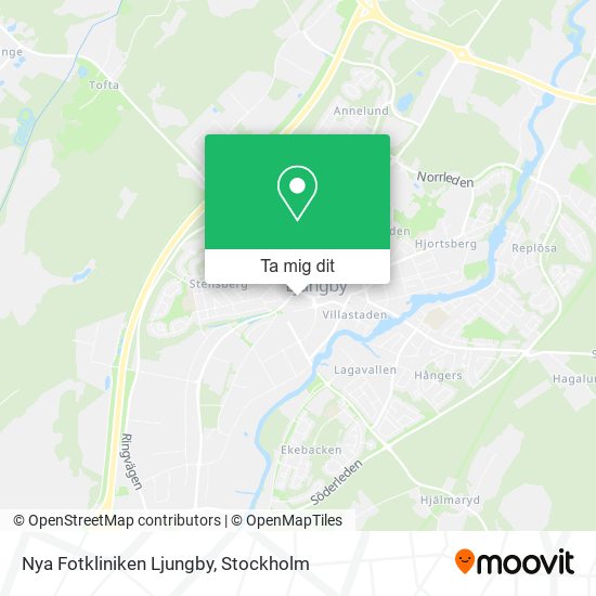 Nya Fotkliniken Ljungby karta