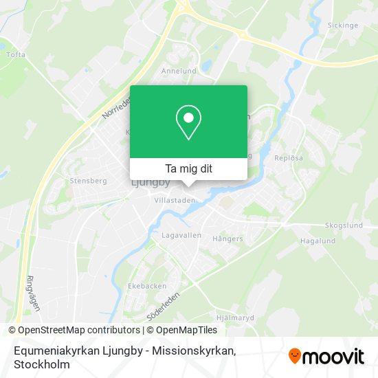 Equmeniakyrkan Ljungby - Missionskyrkan karta
