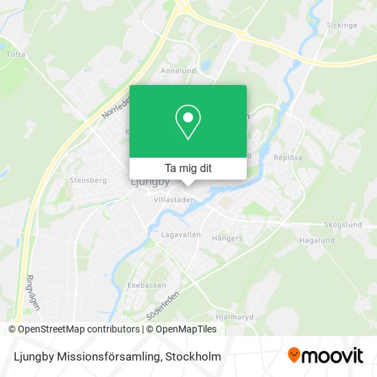 Ljungby Missionsförsamling karta