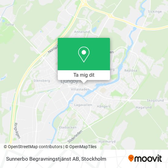 Sunnerbo Begravningstjänst AB karta