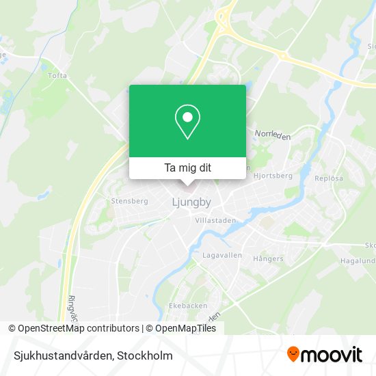 Sjukhustandvården karta